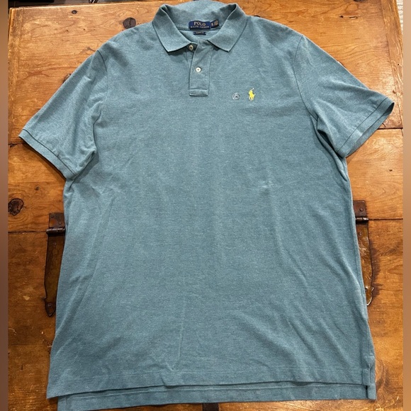 Polo Ralph Lauren Men’s Classic Fit Heather Blue Polo Shirt | Size XL - Picture 2 of 5